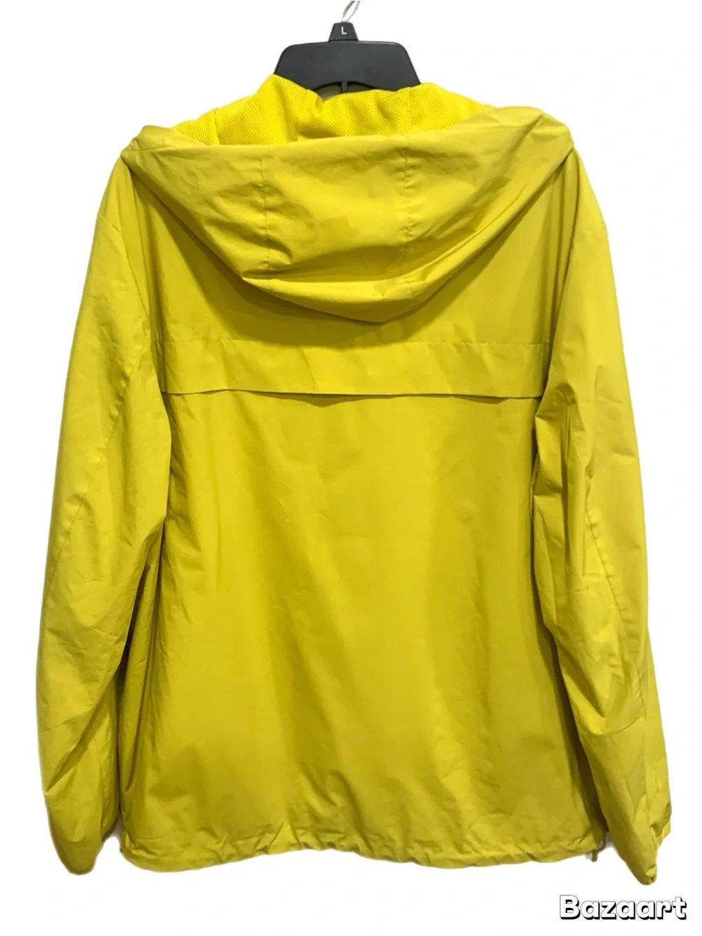 Calvin Klein Women’s Yellow Hooded Zip Jacket Size L Windbreaker Coat
